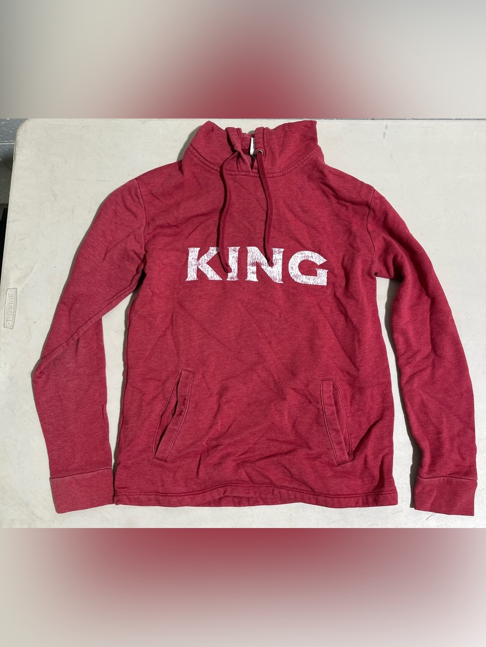 KING Logo Red Pullover Hoodie